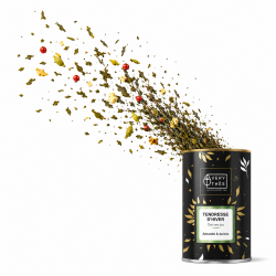 Tendresse d'hiver th&eacute; vert bio  saveur Amande & &eacute;pices