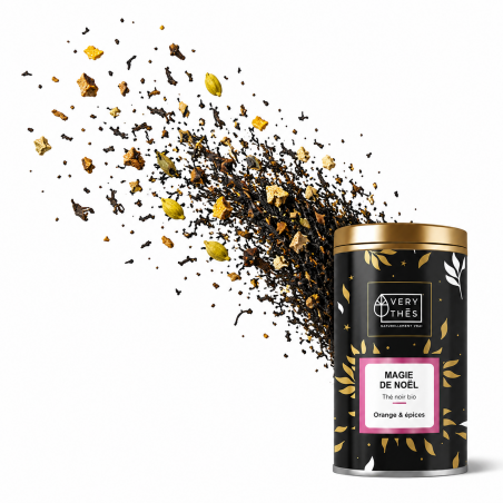 Magie de noël thé noir bio  saveur Orange & épices
