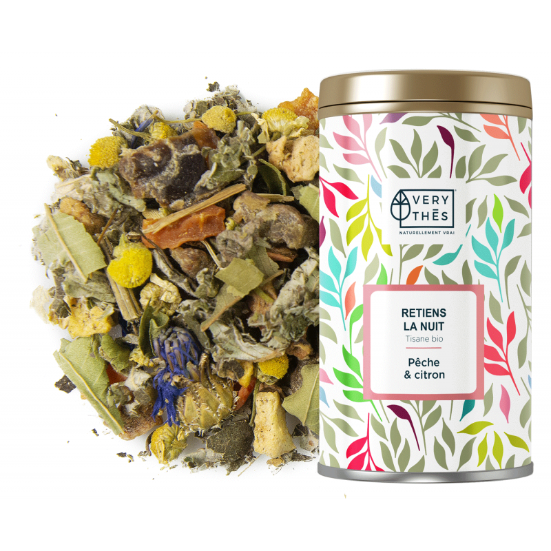 Retiens la nuit tisane bio saveur Pêche & citron