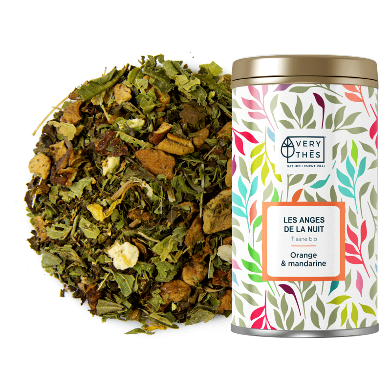 Les anges de la nuit tisane bio saveur Orange & mandarine