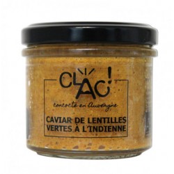 Caviar de lentilles vertes à l'Indienne bio - CLAC