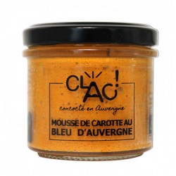 Mousse carotte au bleu d'auvergne bio - CLAC