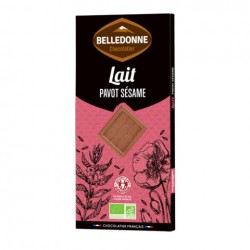 Tablette lait pavot sésame 100g bio - Belledonne