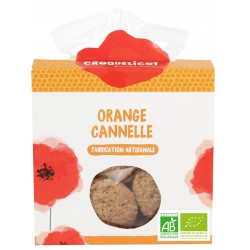 Biscuits orange - cannelle bio - Croquelicot saveur Orange & cannelle
