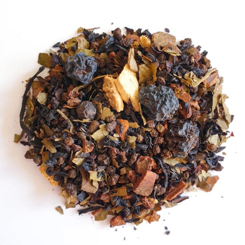 Blue chai, thé noir bio saveur Myrtilles & épices