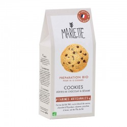 Préparation cookies choco sésame - Marlette