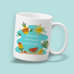 Mug bonnes vacances maitresse