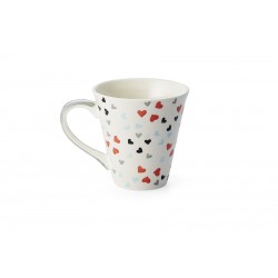 Tasse coeurs colorés 250ml