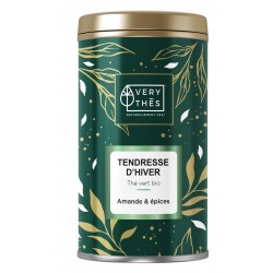 Tendresse d'hiver thé vert bio  saveur Amande & épices