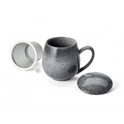 Tisanière ceramique grise