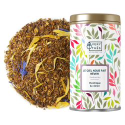 Le ciel nous fait rêver, rooibos bio saveur Citron, passion & vanille