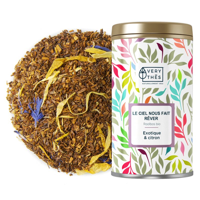 Le ciel nous fait rêver, rooibos bio saveur Citron, passion & vanille