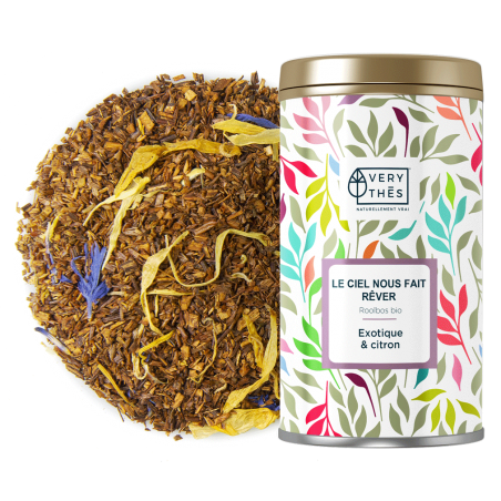 Le ciel nous fait rêver, rooibos bio saveur Citron, passion & vanille