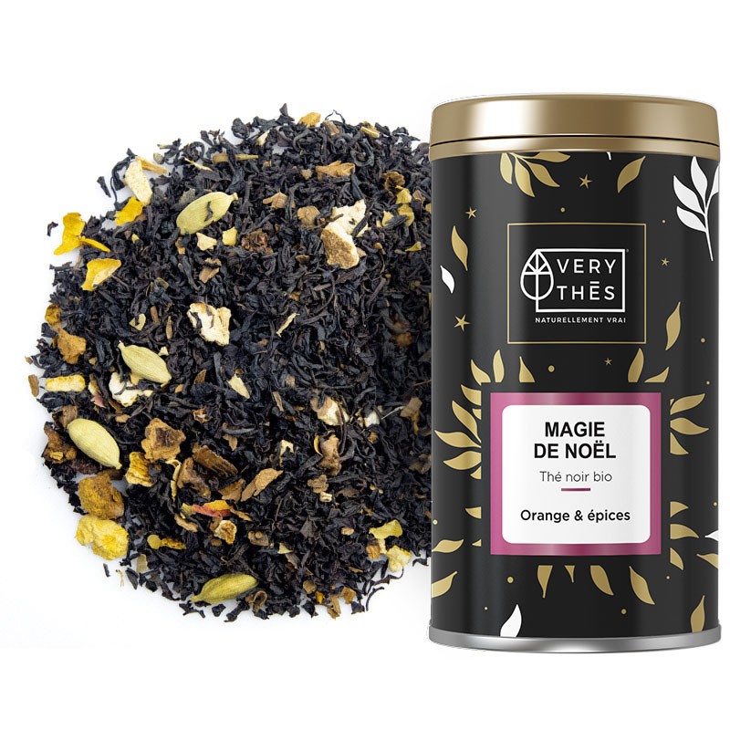 Magie de noël thé noir bio  saveur Orange & épices