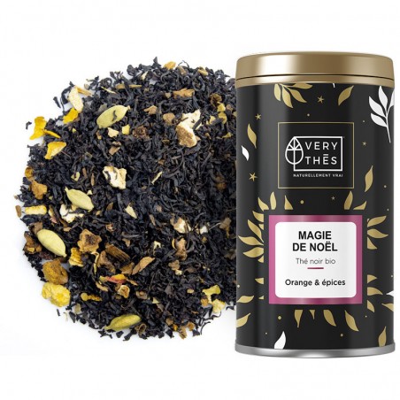 Magie de noël thé noir bio  saveur Orange & épices