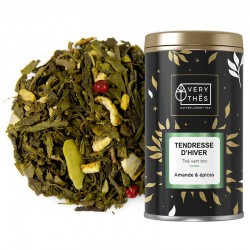 Tendresse d'hiver thé vert bio  saveur Amande & épices