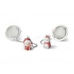 Boule à thé christmas cat 5cm