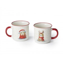 Tasse christmas cat 350ml