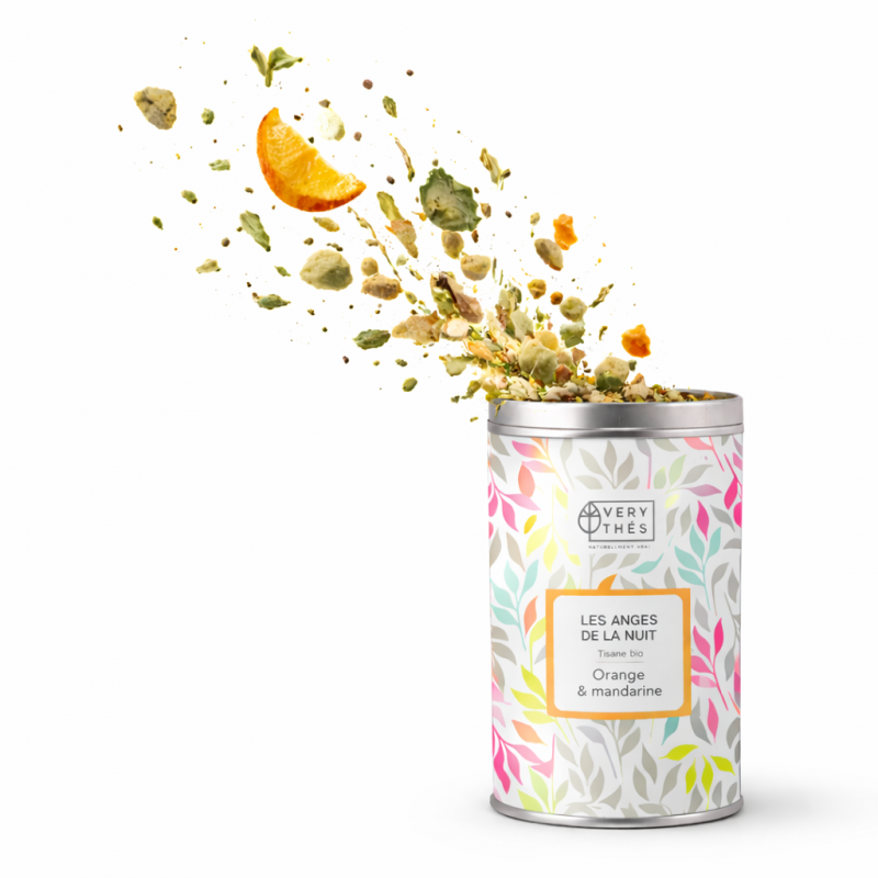Les anges de la nuit tisane bio saveur Orange & mandarine