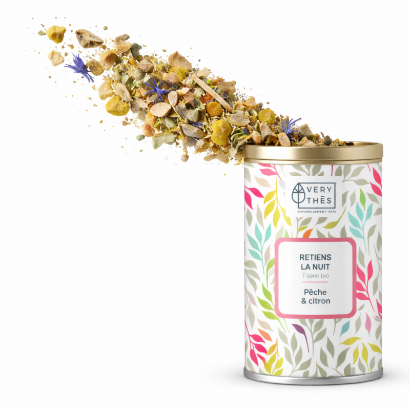 Retiens la nuit tisane bio saveur Pêche & citron