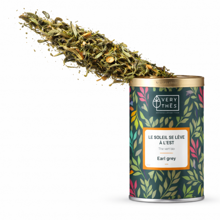 Le soleil se lève à l'est, thé vert bio saveur Bergamote