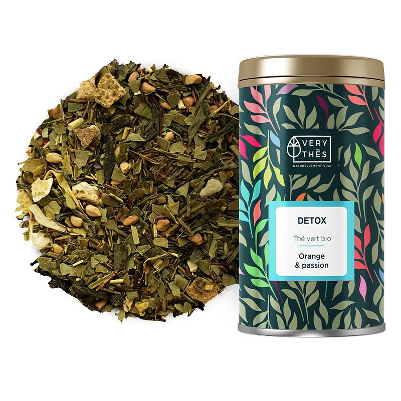 Detox thé vert bio saveur Orange & passion